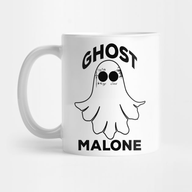 Funny Ghost Malone Cool Halloween by Darksavage